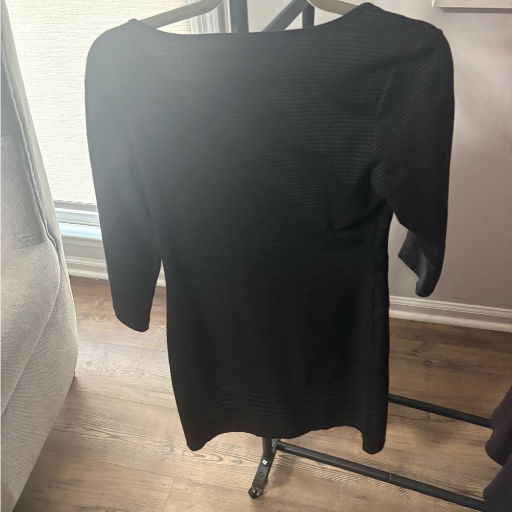 Max Studio Black Textured Dress